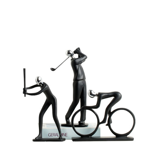 Fengyu Sunshine Nordic Sports Abstract Characters Decoration New House Decoration Ornaments Children's Room Children's Day Gifts Sports Trio