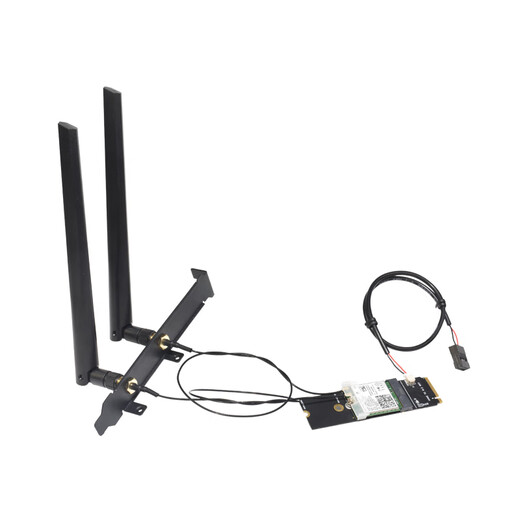 gxlinkstarNGFF M.2 BE200 AX210 AX200 8260 7260无线网卡转NVME SSD固态硬盘接口台式机WiFi无线蓝牙接收器 【套餐】AX210+NVME小转板+外置天线*1套