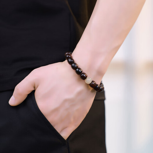 月印百川 黄花梨手串紫油梨老料佛珠手链清雅约10*10mm