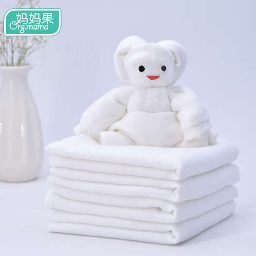 妈妈果（org.mama）竹纤维尿布5条装 纱布可洗婴儿介子布尿片戒子 70*50() 5条装 70*50() 5条装