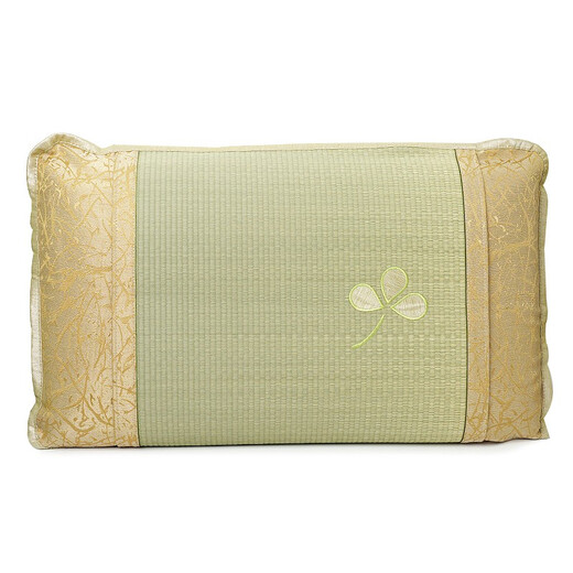 Huasheng Huasheng natürliche coole Mattenkissen Tabletten Strohkissen Hülle Latex -Kissen Sitz Rush Sommer Kissen Hülle Huasheng Maple Grass Pillow Hülle [1]
