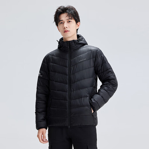 Trailblazer Snow Fox Primaloft Gold Label P Cotton Jacket Men's Windproof Hooded Cotton Jacket Winter Warm Casual Jacket Lightweight Women Black - Men's XL