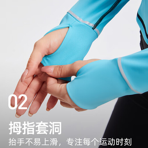 Cosleaf yoga clothes long-sleeved women's slim half-zip fitness clothes autumn and winter Pilates training and cycling NSRF2342403 bright orange S (recommended 80-95Jin Jin equals 0.5kg)