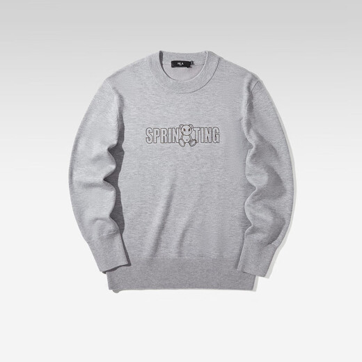 HLA HaiLan Home Sweater SPRINTING SMILE Thickened Warm Embroidered Sweater Men