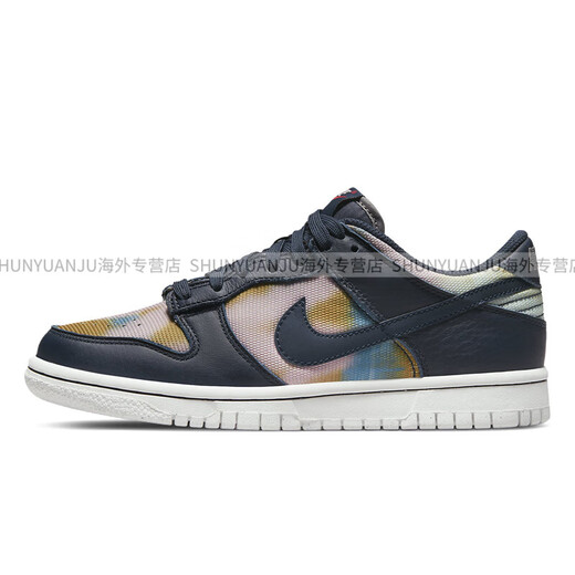 耐克（NIKE）DUNK海军蓝扎染涂鸦复古休闲板鞋童鞋DM1048-400 花色(DM1048-400) 19.5 US4C=10CM