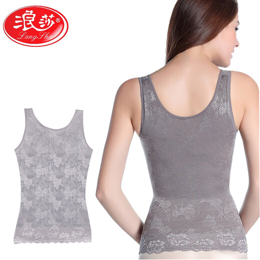 LangSha's new powerful tummy control waist tight shaping tummy control vest body shaping underwear upper body for women, skin color L (recommended 115Jin Jin equal to within 0.5kg)