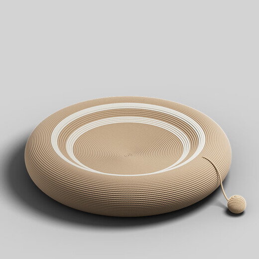 POPOCOLA sisal cat scratching plate with wear-resistant, no shatter-removing, and cat nest-resistant, cat claw plate basin with large round cat claws. Round full sisal cat scratching plate [50CM]