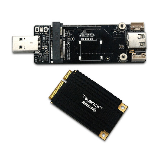 Toybrick TB-RK1808M0 Mini-PCIe计算卡HXM9734 转USB3.0(只有TBM01)