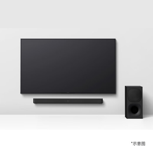 索尼（SONY）HT-S400 2.1 声道 杜比音效 大功率独立低音炮 家庭影院 回音壁 Soundbar S350升级款 电视音响 