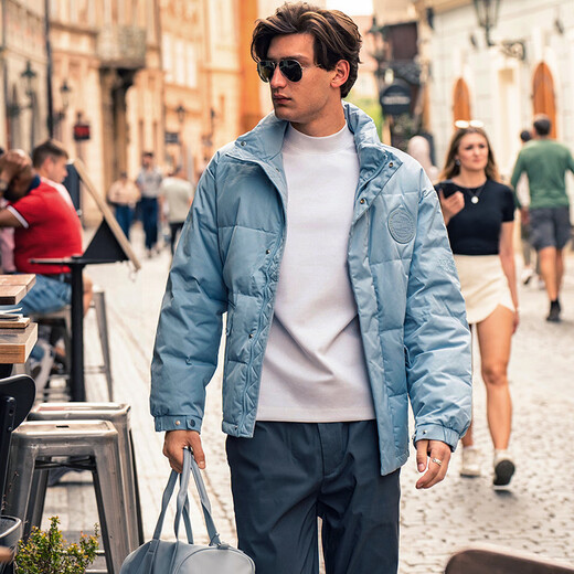 Mr. Bu small turtleneck thickened warm long-sleeved bottoming T-shirt men's autumn and winter bottoming shirt ivory white L/175