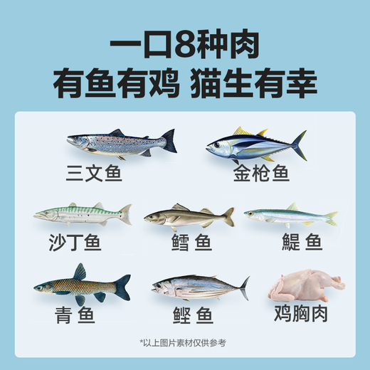 NetEase Yanxuan full price cat food Seven kinds of fish + chicken kitten adult cat universal pet cat staple food cat food Full price cat food 1.8kg