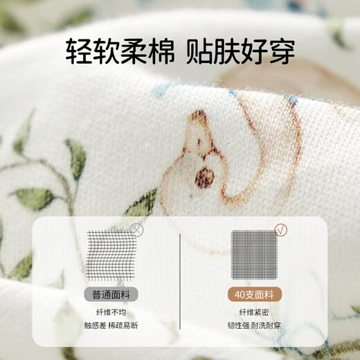 OUYUN baby jumpsuit, baby autumn clothing, pure cotton long-sleeved air-conditioned clothing, four-season romper, men's and women's pajamas, Little Red Riding Hood, pure cotton, skin-friendly-7A antibacterial, 80cm, recommended height 74-80cm