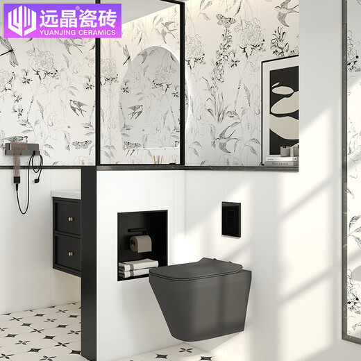 Yuanjing 600x1200 Matte Tallado de taller fino conejo Estampado azulejos de cerámica estampada de estilo de crema retro francesa y baldosas de pared de baño H12605 mate de porcelana completa (mixta) 600x1200