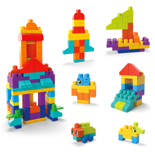 
Mega (MEGA) Children's Day Gift Food Contact Grade Material Large Grain Building Blocks 150 Pieces Set HHM96