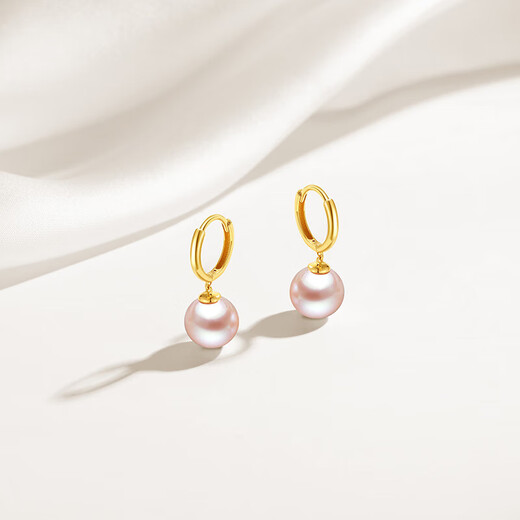 Chao Acer 18k gold pearl earrings colored gold earrings Xiaojuexing EEK33702967 one pair