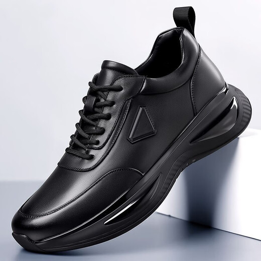 Zhedun Chaussures masculines printemps et été plus Velvet Cotton Chaussures pour le travail masculin Protection de travail imperméable non-glissée Casual Sports Chaussures papa chaussures hommes FH-9902 noir 41