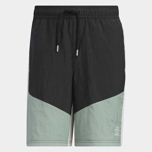 Adidas Shorts Мужские брюки 2025 Летние новые спортивные брюки на открытом воздухе Пятиточечные брюки с плетеной воздухопроницаемые контрастные цветовые сплайки повседневные брюки IP3882 Черный и зеленый xs