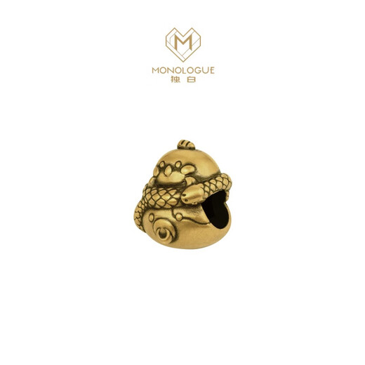 Chow Tai Fook MONOLOGUE monologue animal zodiac snake retro gold fortune bead 21.25cm MR1595