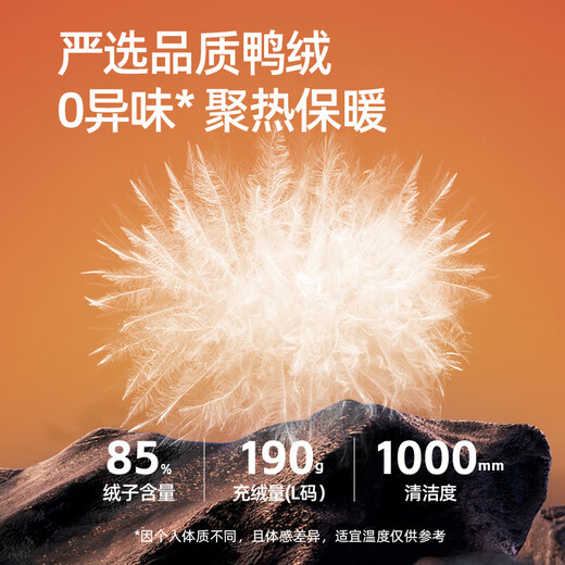 骆驼（CAMEL）男装羽绒服工装外套城市轻户外秋冬防泼水防风面包服M34CAKI687