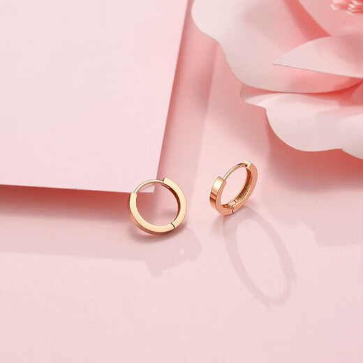Chao Acer 18K gold rose gold color gold earrings and ear studs birthday gift for women to Jane EEK30008242