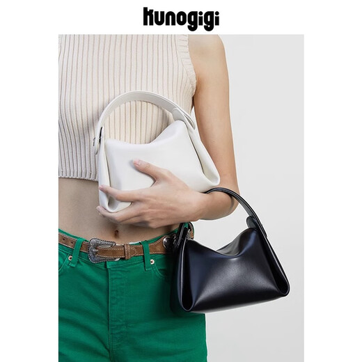 Guliangjiji Soft Cigarette Case Bag Small Portable Soft Bag Shoulder Crossbody Bag Women's White Small Bag Girls Casual Bag 2025 New White Spot