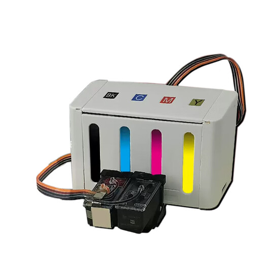 天凌664墨盒连供适用惠普HP664XL连喷易加墨2675 2676 2677 黑彩色 新型降压 尊贵版连供(备注机型)--白色款