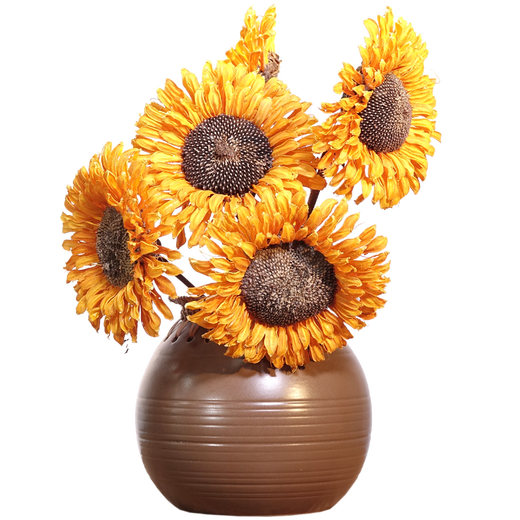Aesthetic Hacker Sunflower Dried Flower Bouquet Dried Flower Real Flower Decoration Everlasting Flower Living Room Natural Sunflower Simulation Flower Floor Golden Single Real Flower Rod Length 50-70 cm