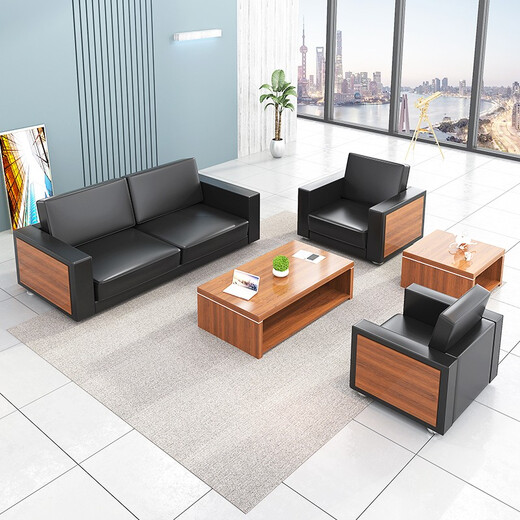 Shengli Desk Boss Desk Office Furniture Panel Executive Desk Office Desk and Chair Combination Computer Desk Writing Desk Teak Color 2.0 Meter Boss Desk + Boss Chair