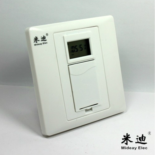 Interruptor de control de tiempo de tipo 86, controlador de tiempo inteligente de pared totalmente automático, temporizador de luz publicitaria de microcomputador, MIDI 724 (cero fuego de fuego) (2200W)