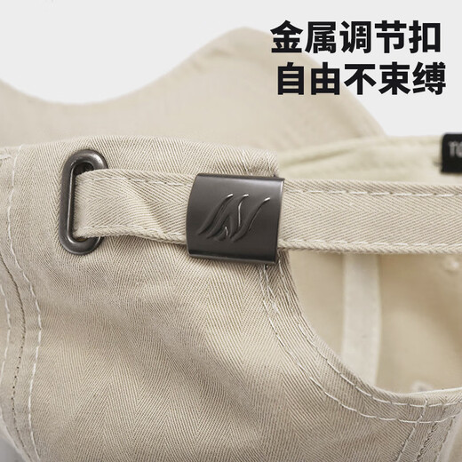 Woodpecker ripped baseball hat for men and women, twill cotton baseball cap showing small face, larger widened brim, soft top sun hat, gray, single size, adjustable hat circumference (head circumference 55-60cm)