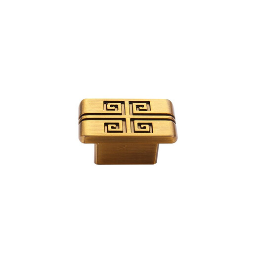 VOOOOLO (VOOLO) Manija de puerta del gabinete para el armario Gran rango de armario Cajero de la puerta del gabinete de la puerta del muebles clásicos de bronce clásico y muebles de doble orificio de doble agujero amarillo 6172 orificio único