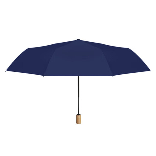 Tri-Pololar Holzgriff Dach falten Vinyl Parasol Handbuch Tri-fach Regenschirm TP7027 Burgund (Handbuch)