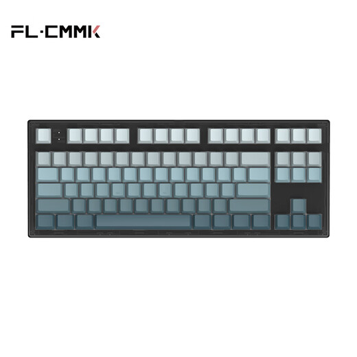 Belly Spirit MK870 Bluetooth/2.4g/verdrahtete Tastatur Ein-Mode/Drei-Mode-benutzerdefinierte mechanische Tastatur Hot-Swap benutzerdefinierte Seitengraven-Tastatur RGB Lighting PBT Drei-Mode Pro-Version Obsidian-Ultra-Blue Green Side Gravur Glacier Green Welle