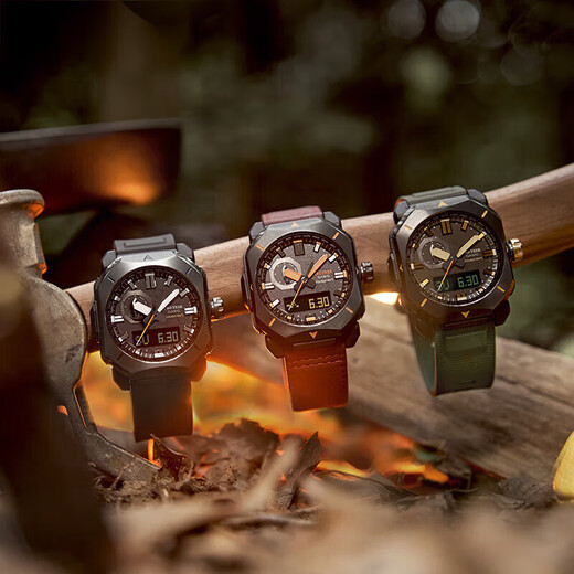 卡西欧（CASIO）PRW-6600YB-3/6621/6900Y-1/6611/61Y-1B光能电波登山手表 PRW-6900YL-5PR皮表带