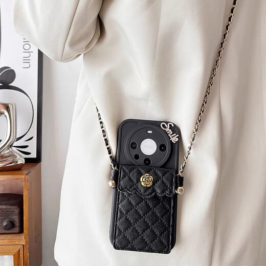 Bolsa de fragancia pequeña en forma de diamantes de ocho patas Huawei Mate70pro Caso de teléfono móvil nuevo modelo Mate60pro + Crossbody Lanyard M7060 Simple Niche Avanzado Advanced Personalizado Femenino Completo Anti-Fall Soft Shell [White] Bag de Camellia Camellia Small Fragance en forma de diamante La cadena CrossBody Huawei Mate 60Pro/60pro + +