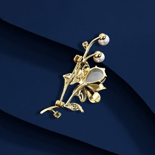 Marco Bizzarri brand brooch women's iris brooch high-end women's suit luxury accessories corsage brooch new luxury accessories 520 gift for girlfriend birthday gift for best friend