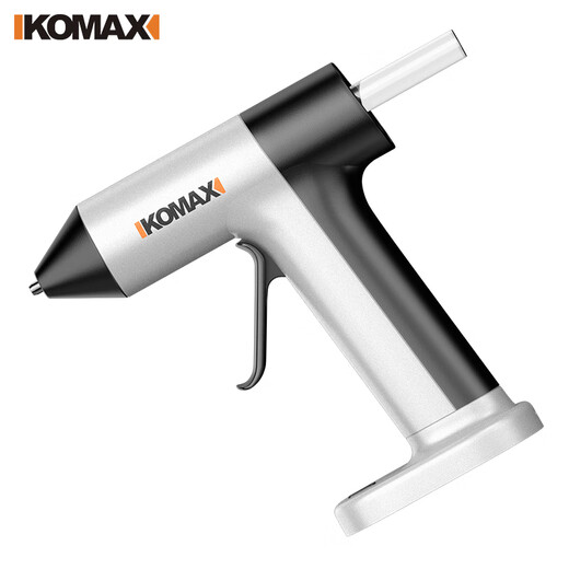 Komax lithium electric hot melt glue gun handmade glue stick household small hot melt glue gun wireless industrial grade high power advanced gray lithium electric glue gun + 30 glue sticks