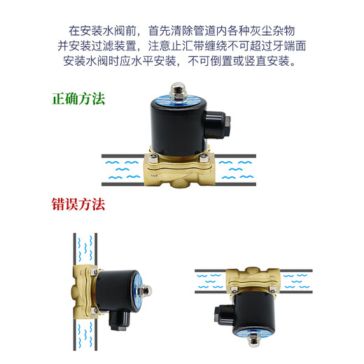 Clcey Magnetwasserventil AC220VDC24V Schaltventil 2346 1 Zoll Steuereinlass und Auslass Wasser 2W02508 2W350-3524V1,2 Zoll Kupfer