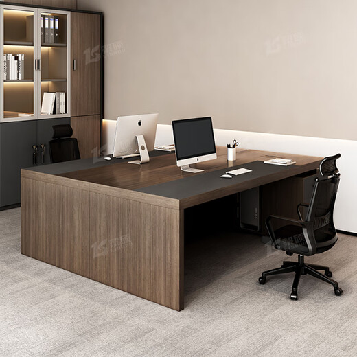 Boss desk and chair combination simple modern manager desk office computer desk employee supervisor workbench 1.6 meters boss desk + office chair