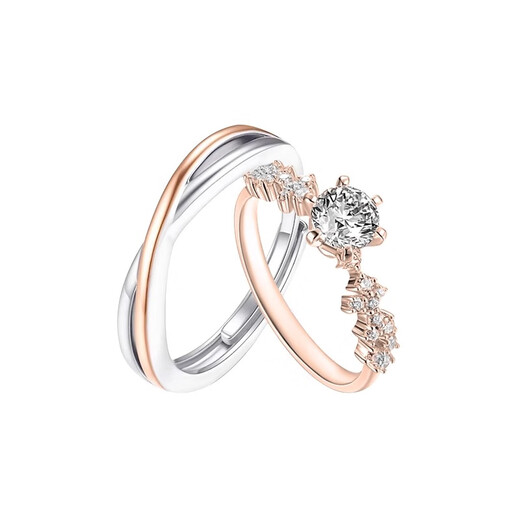 MZMZ platinum couple ring men's p950 platinum wedding moissanite ring Valentine's Day birthday gift for girlfriend and wife Light luxury star wish ring (customized)