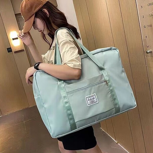 旅行包大容量女超大拉杆手提出差便携待产收纳包运动健身包行李袋 黑色特大号（64*24*43）