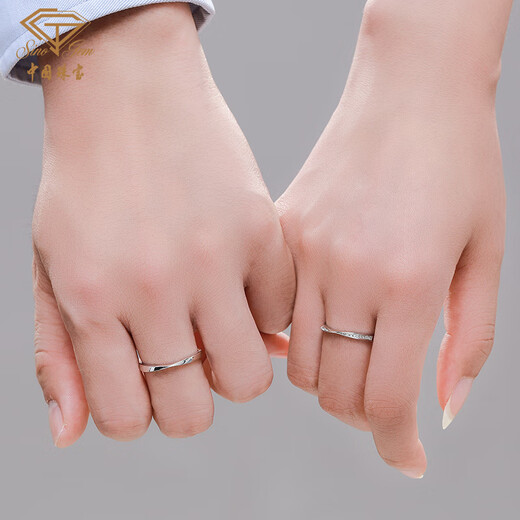 Chinese jewelry birthday gift for girlfriend Couple ring Möbius ring 925 silver men and women live gift for girlfriend