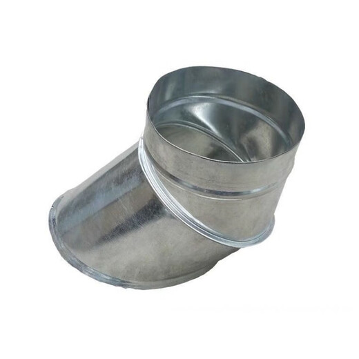 Galvanized spiral circular duct saddle accessories flat interface oblique socket pipe mouth chimney exhaust ventilation customization oblique saddle 100mm