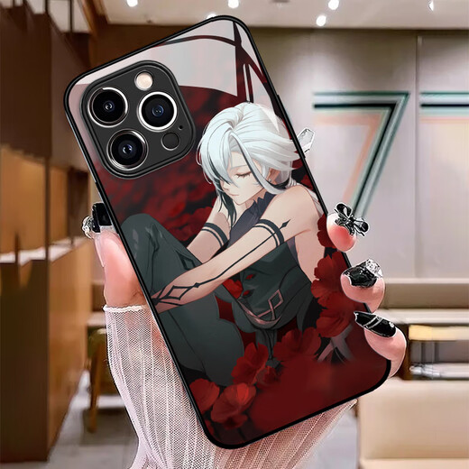 Haoshichi Genshin Impact Servant Handy Case Huawei Mate60pro Alegino P70 Glory 200 Narren 80 Mädchen Nova12/100 anwendbar für 11 Yuanshen 90 Umgebung 40 Glass 6 14110-Flüssigglas-Xinghe Silber Huawei Pura70