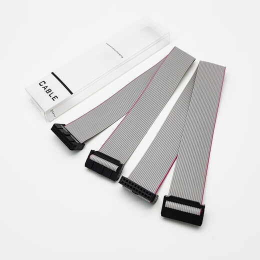 Throwing Stone FC8P/10P/14P/20P/26P IDC Cable Two Pack Gray Cable 2.54mm Spacing 20P 20cm (Two Pieces)