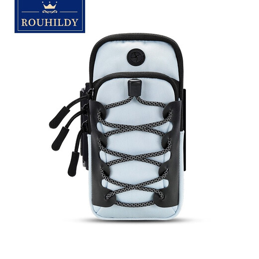 ROUHILDY running mobile phone arm bag running outdoor mobile phone bag men and women universal arm strap sports mobile phone arm sleeve wrist bag waterproof small mobile phone bag sky blue
