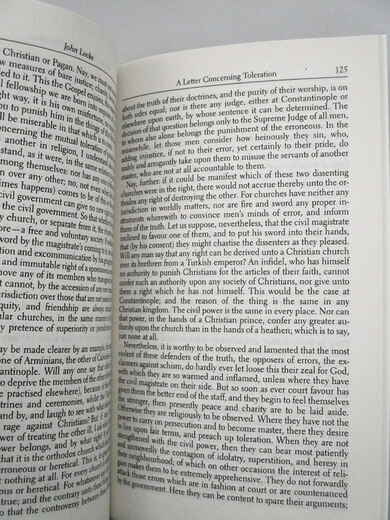 政论二与宽容书信 洛克 英文原版 The Second Treatise of Government and A Letter Concerning Toleration 英文版 政府论