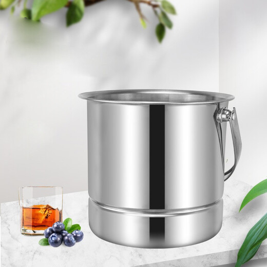 Teyan household ice bucket, ice cube bucket, champagne bucket, portable insulated ice bucket, red wine bucket, beer bucket, KTV bar ice bucket, stainless steel ice bucket (including ice clip)