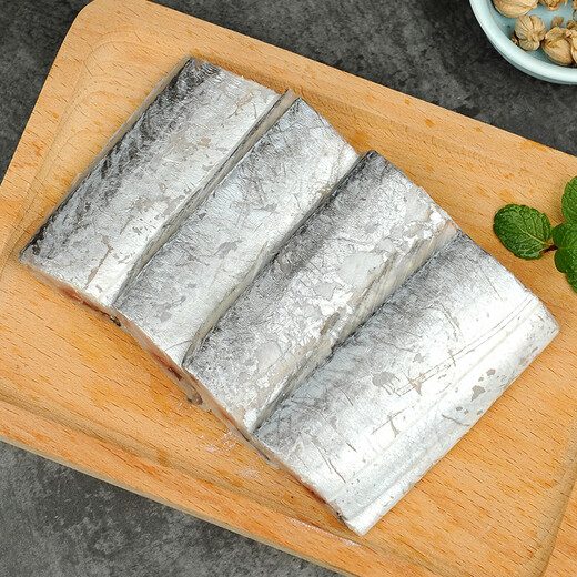 Freshly harvested from Beijing, frozen Zhoushan three-cut hairtail, net weight 3Jin Jin is equal to 0.5kg, selected mid-section gutted fish and seafood, straight from the source