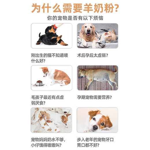 MOFEI dog-specific formula goat milk powder 400g pet newborn puppies goat milk powder pregnancy and growth nutritional food